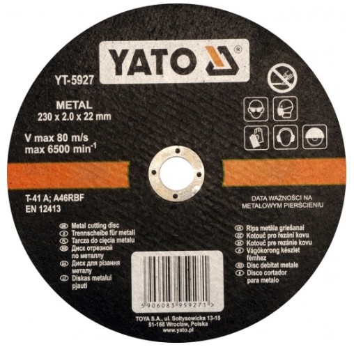 YATO Plaque séparatrice, meuleuse d'angle YT-5927