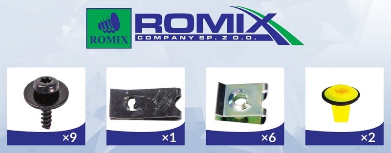 ROMIX Doublure d'aile FORD 91009