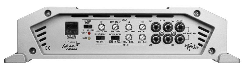 VXI6404 HIFONICS Audio-versterker A/B, Met afstandsbediening, Low(30-250)Hz, 1200W, (45 Hz), Bassboost 0-12dB — Nu kopen!