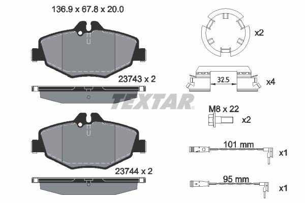 Brake pad set TEXTAR 2374303 Reviews