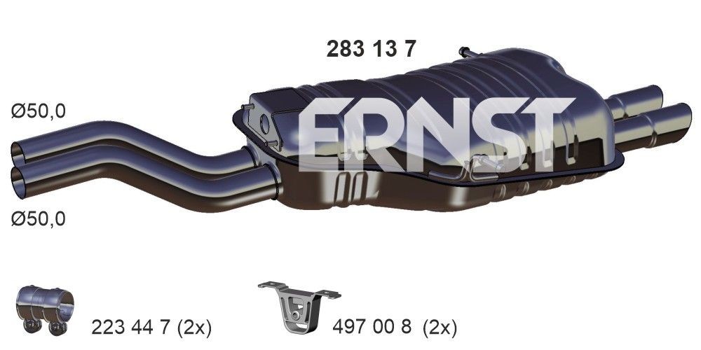 Rear silencer ERNST 283137 Reviews
