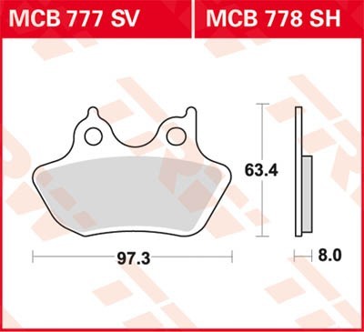 Brake pad set TRW MCB777SV Reviews