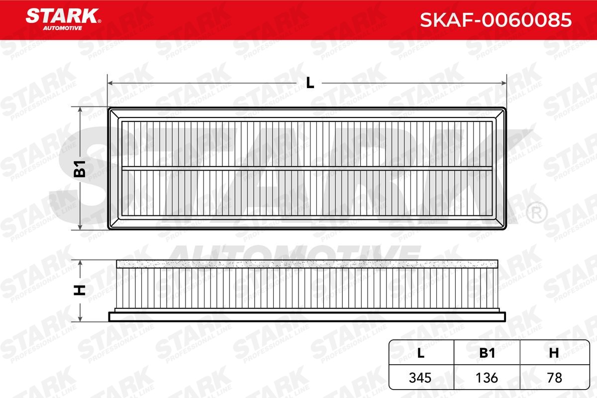SKAF-0060085 STARK Air filters Skoda OCTAVIA review