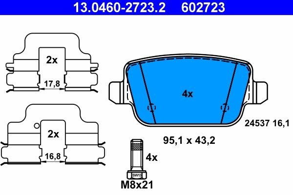 13.0460-2723.2 ATE Brake pad set Ford MONDEO review