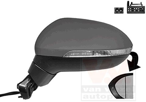 5742807 VAN WEZEL Side mirror Volkswagen PASSAT review