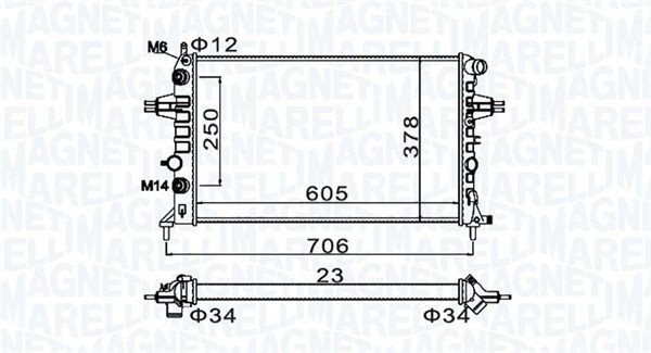 350213158200 MAGNETI MARELLI Radiators Opel ASTRA review
