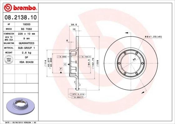 08.2138.10 BREMBO Brake rotors Renault 18 review