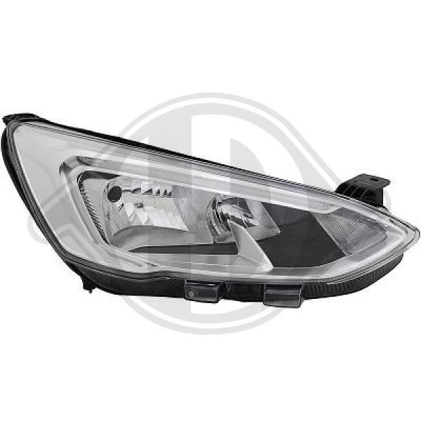 1530980 DIEDERICHS Headlight Right, LED, with electric motor FORD FOCUS ▷ AUTODOC price and review