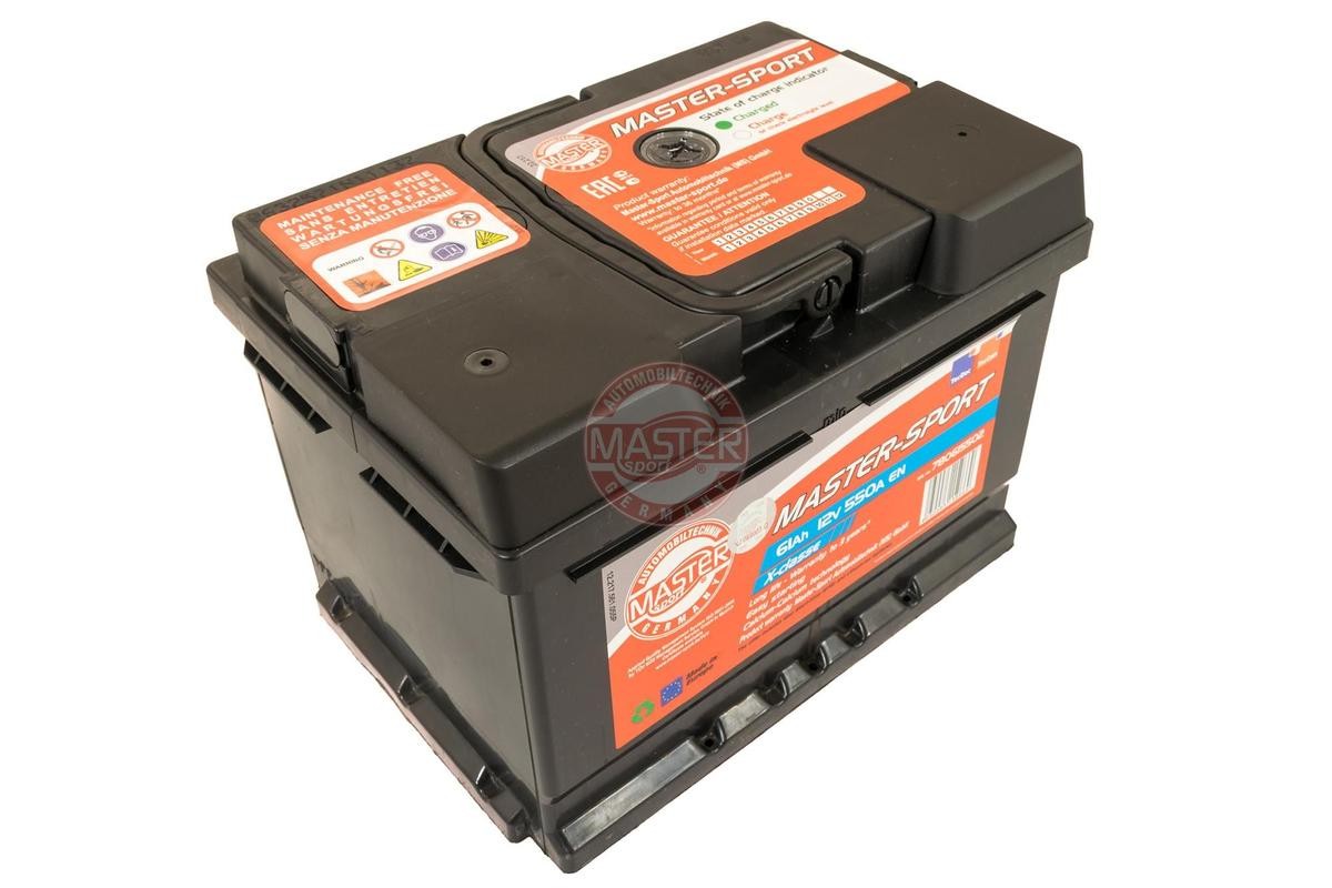 MASTER-SPORT 780615502 Batterie 12V 61Ah 550A B13 LB2 Bleiakkumulator