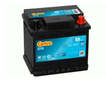 CENTRA CL550 EFB Batterie 12V 55Ah 540A B13 L1 Batterie EFB