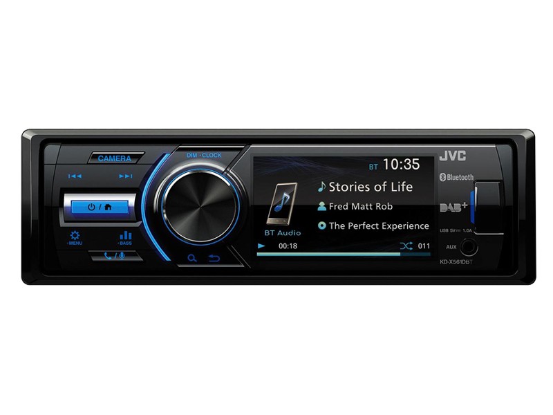 JVC Car stereo Bluetooth, DAB+ tuner, 1 DIN, Made for iPhone/iPod, 12V, MP3, WMA, WAV, AAC, FLAC ▷ AUTODOC price and review