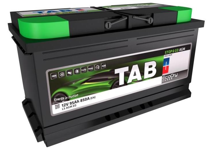 BAE019AGM – TAB AGM Stop & Go Battery L5 / 95AH / 850A (EN