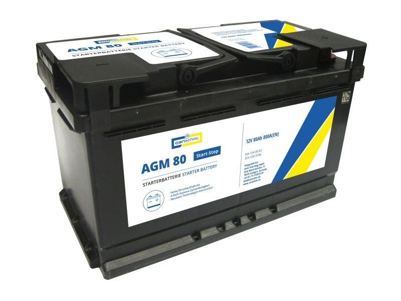40 27289 03017 3 CARTECHNIC 580901080 AGM Starter Battery 12V 80Ah 800A B13  AGM Battery