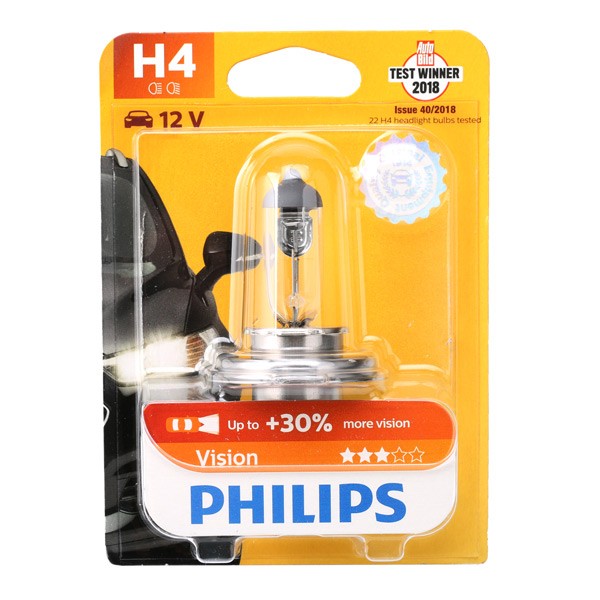 Ampoule Philips Vision Moto H4 12V 60/55W pas cher - Big Twin City