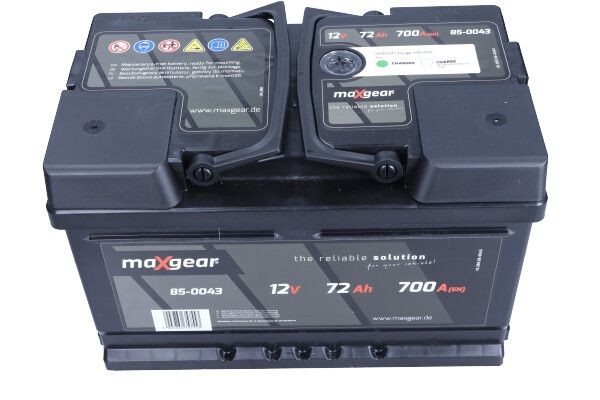 MAXGEAR 85-0043 Batterie 12V 72Ah 700A B13 mit Ladezustandsanzeige