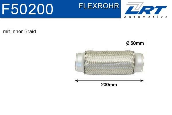 HJS Flexrohr Abgasanlage Flexrohr Flexrohr 83 00 8575 200mm Edelstahl 50mm
