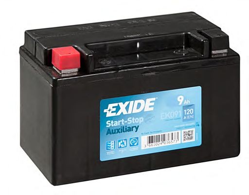 EK091 (EK091) EXIDE EK091 Start-Stop Batterie 12V 9Ah 120A B0 EFB-Batterie