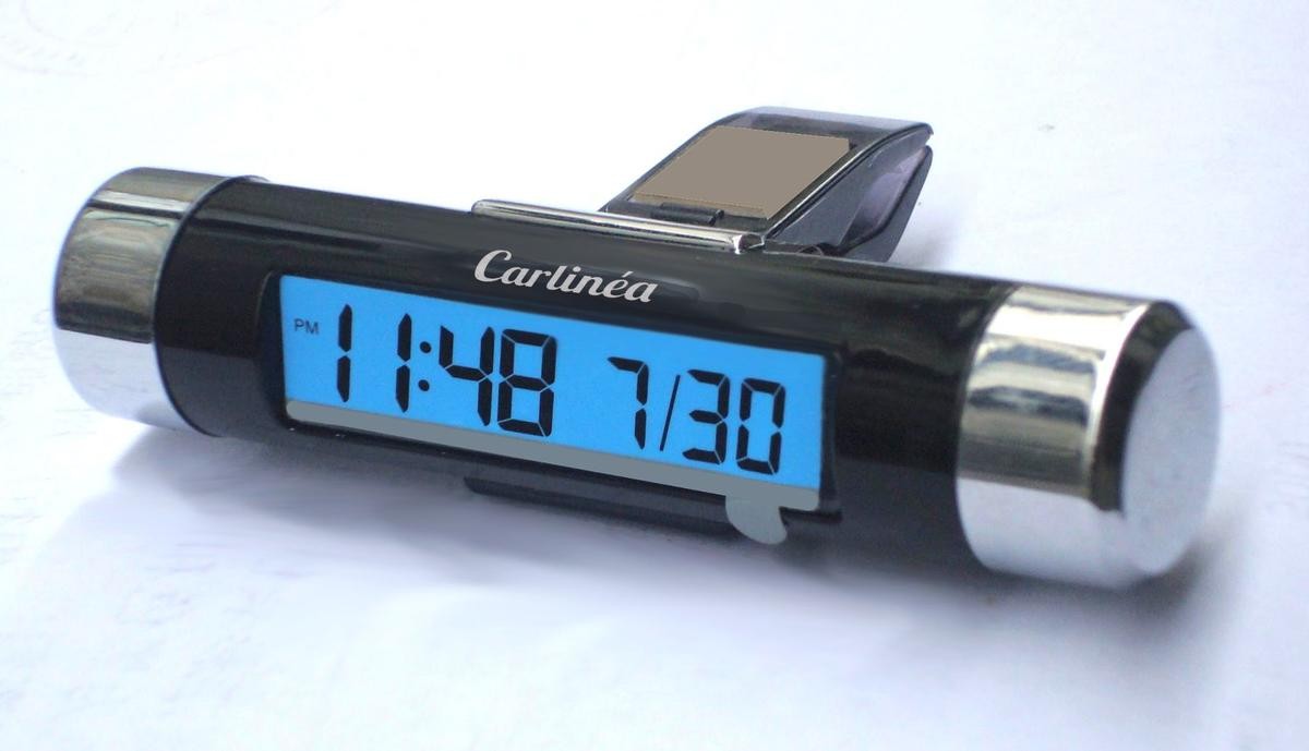 gebe Mini Auto Digital Uhr LCD Thermometer KFZ abzugeben in