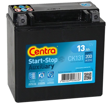 CENTRA CK131 Start-Stop Auxiliary Batterie 12V 13Ah 200A B0 Batterie EFB