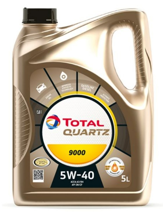 Engine oil TOTAL Quartz 9000 5W40 5l, 2198275