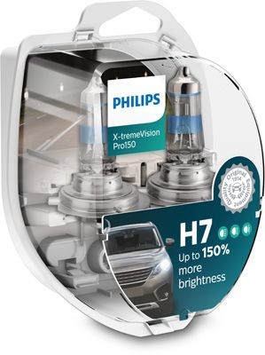 2 Scheinwerferlampen H7 Philips X-tremeVision PRO150 55W 12V