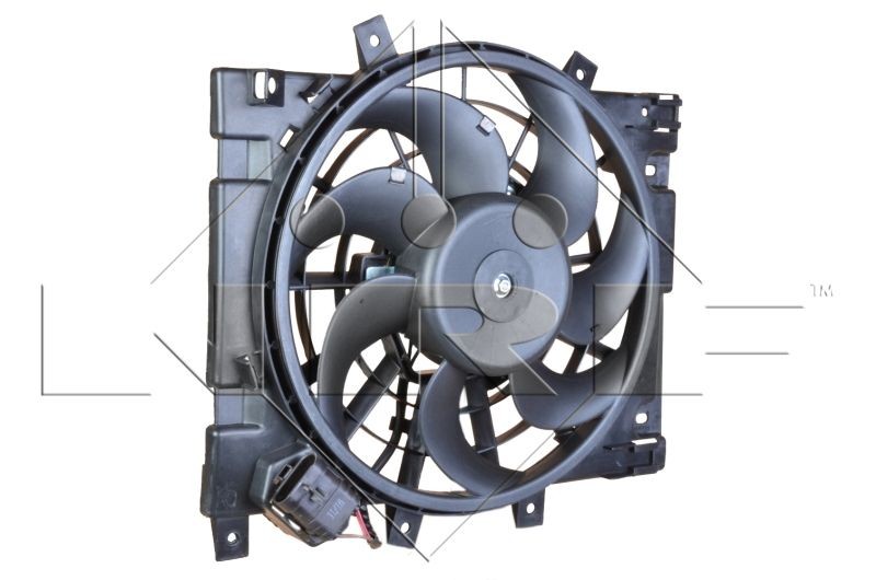 470044 NRF Motoventilateur avec cadre du ventilateur de radiateur  (encadrement), Moteur sans balais ▷ AUTODOC prix et avis