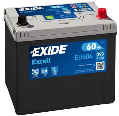 005SE EXIDE EB604 EXCELL Batterie 12V 60Ah 480A Korean B1