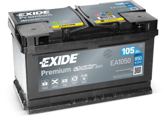 017TE EXIDE EA1050 PREMIUM Batterie 12V 105Ah 850A B13 Bleiakkumulator für  IVECO Daily