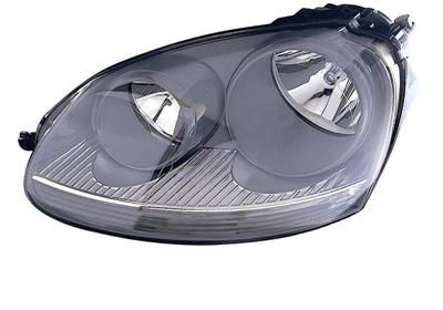 5894961 VAN WEZEL Headlight Left, H7/H7, Crystal clear, White, with low  beam, with indicator, with position light, for right-hand traffic, with  motor for headlamp levelling, PX26d for VW Golf Mk5 ▷ AUTODOC