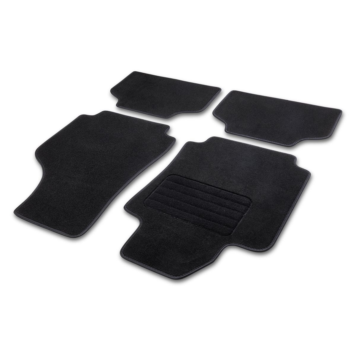 10603 CARTREND Fußmatten Textil, vorne und hinten, Menge: 4, schwarz,  Universelle passform, 740, 0 x 500 mm ▷ AUTODOC Preis und Erfahrung