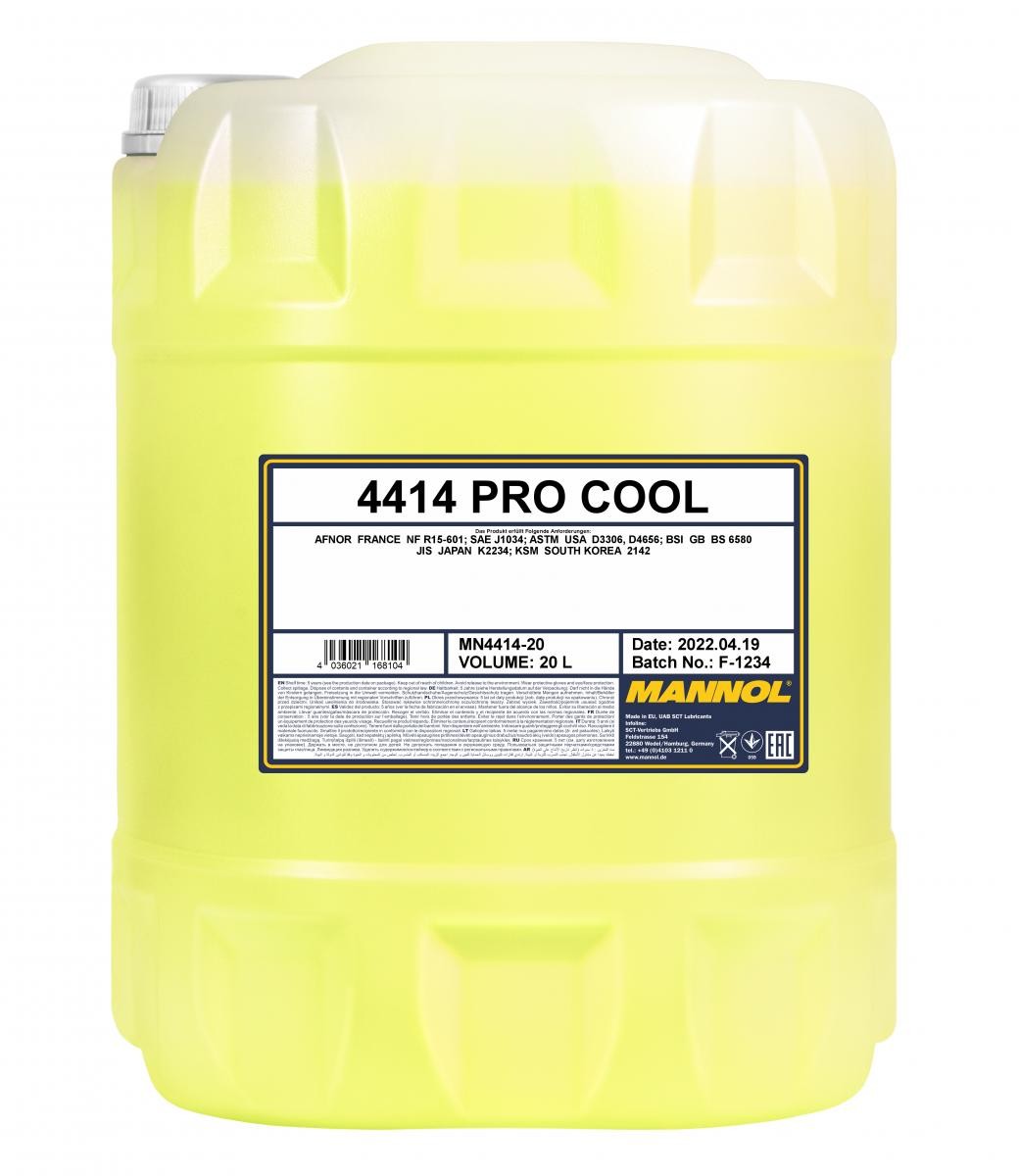 MN4414-20 MANNOL Pro Cool Antigelo G13 giallo, 20l ▷ AUTODOC prezzo e  recensioni