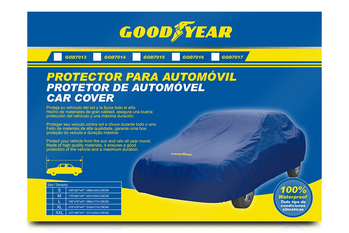 GOD7016 Goodyear Autoabdeckung XL 178x533 cm, Blau ▷ AUTODOC Preis und  Erfahrung