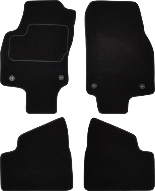 OPL140C CUSTOPOL Tappetini Tessile, anteriore e posteriore, Quantità: 4,  nero, Su misura per OPEL CORSA ▷ AUTODOC prezzo e recensioni