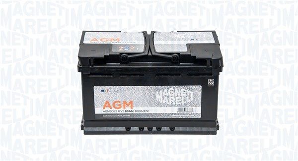 069080800009 MAGNETI MARELLI AGM80R AGM Batterie 12V 80Ah 800A B13  wartungsfrei, mit Handgriffen, ohne Füllstandanzeige, AGM-Batterie