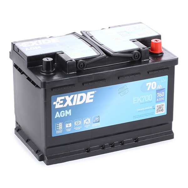 Exide Excell 12V 50Ah 450A/EN EB500 Autobatterie Exide. TecDoc: .