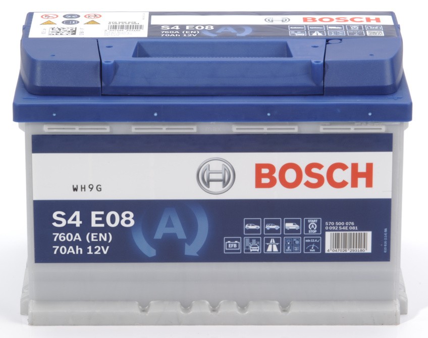 Bosch S4 006, 12V 60Ah 540A/EN Autobatterie Bosch. TecDoc: .