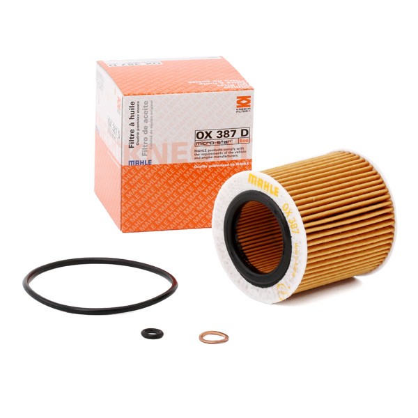 MAHLE OX 813/2D Oil Filter - Oil Filter with Gasket/Gasket Set