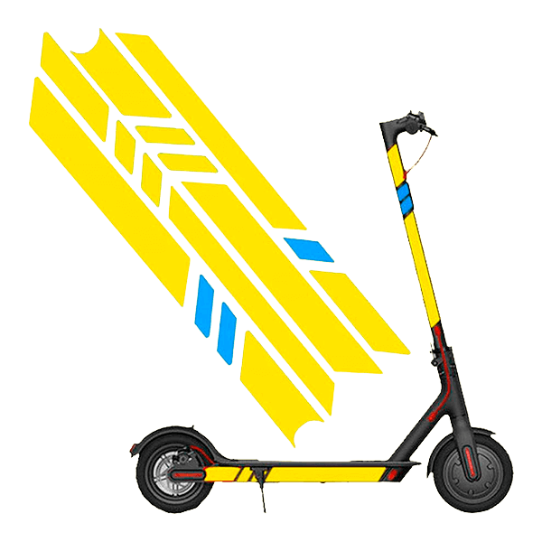 Heijastavat tarrat sähköpotkulautoihin