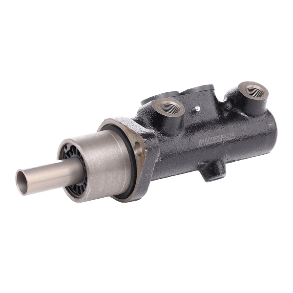 RIDEX 258M0098 Brake master cylinder Ø: 23,8 mm, with brake fluid reservoir, Front, Aluminium, 2x M10x1.0