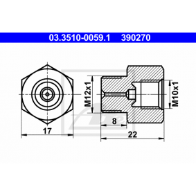 LKW Adapter, Bremsleitung ERF C-Serie