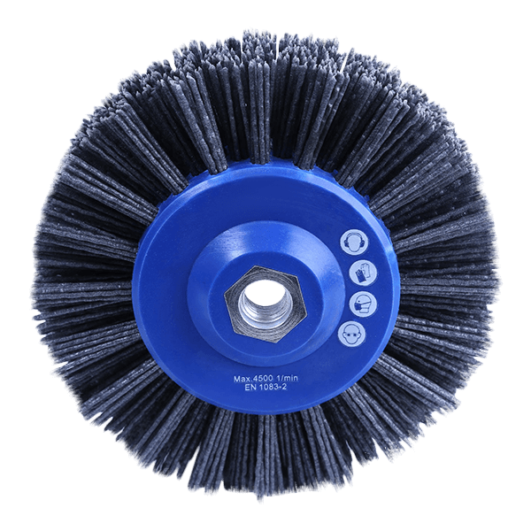 Brosse ronde, meuleuse d'angle
