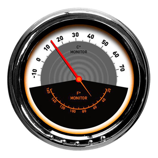 Thermometer, Außen- / Innenraumtemperatur für Lastwagen