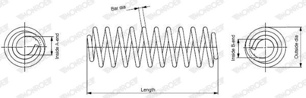 Image of MONROE SP0020 Coil spring