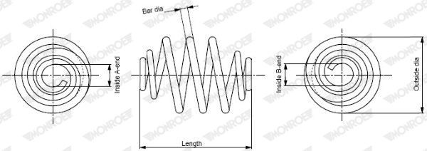 Image of MONROE SP0427 Coil spring