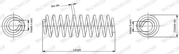 Image of MONROE SP2300 Coil spring