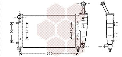 VAN WEZEL 17002300 Kühler, Motorkühlung