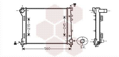 VAN WEZEL 17002346 Kühler, Motorkühlung
