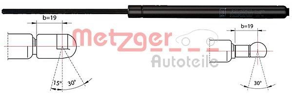 METZGER 2110356 Tailgate strut