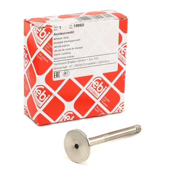 Image of FEBI BILSTEIN 19960 Exhaust valve