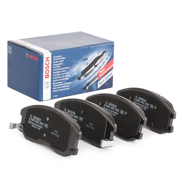 Image of BOSCH 0 986 494 250 Brake pad set